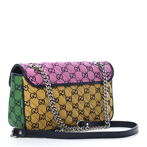 multi color gucci purse|white gucci marmont small.